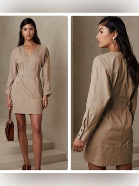 Banana Republic Jenni Twill Mini Dress
